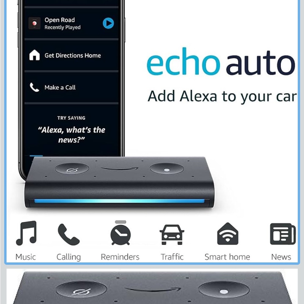 Amazon Black Echo Auto - Picture 3 of 4